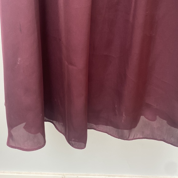 Burgundy BCBG Silk Ballgown - Picture 5 of 7
